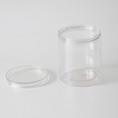 Cheap PET transparent 200ml 8 oz mini plastic food storage jars