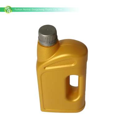 Good quality 550ML plastic gold automobile oil bottle