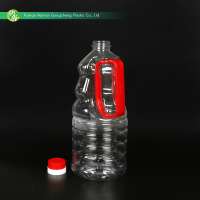 OEM 1.28L unique shaped cheap disposable pet plastic soy sauce bottles