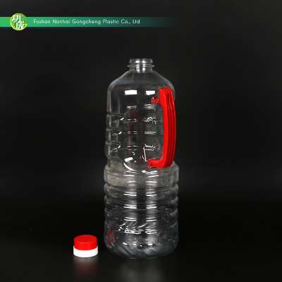 factory wholesale transparent pet sauce 1.75l bottle